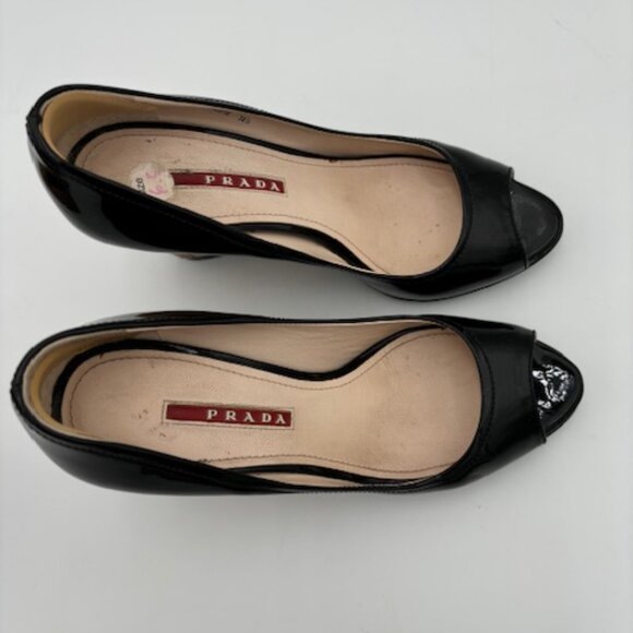 Prada PeepToe Wedge - Picture 3 of 6